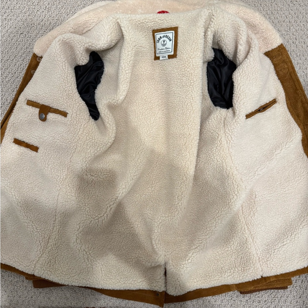Iron & Resin Limited Edition Run Buffalo Suede Lincoln Jacket, Men’s Size Medium - Picture 5 of 10
